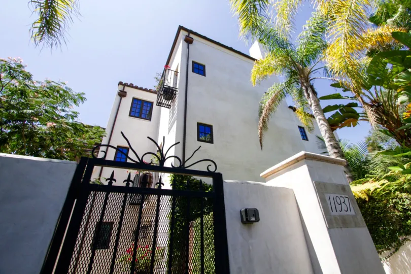 Gated entry to the Villas Del Encanto condos