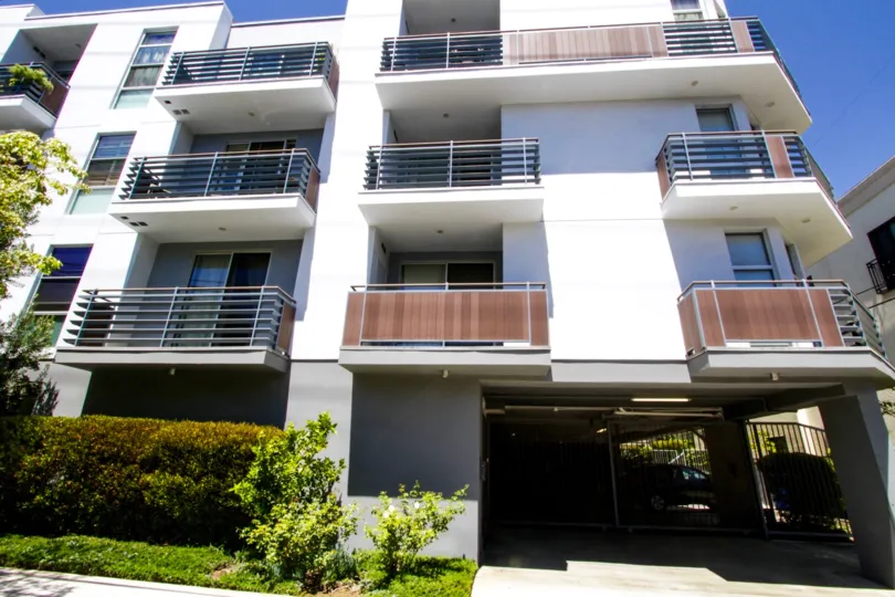 Gated private parking for Villa Cezanne residents