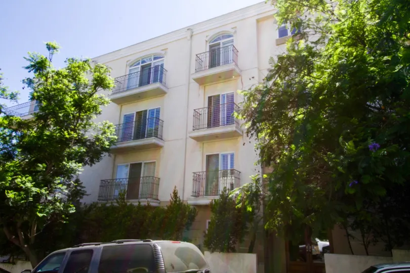 The Westgate Place condo building in Brentwood