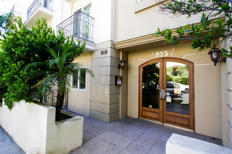 Courtyard entry to the Westgate Place condos