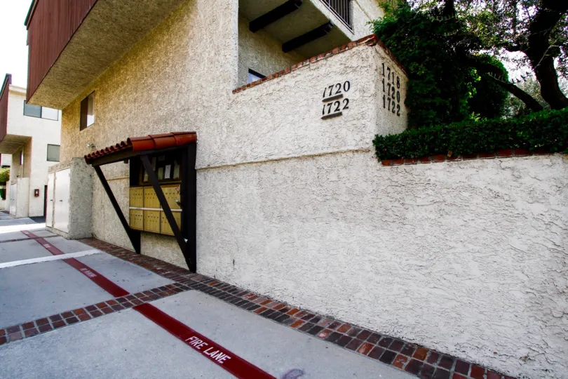 The address on the building at 1720 Rogers PI