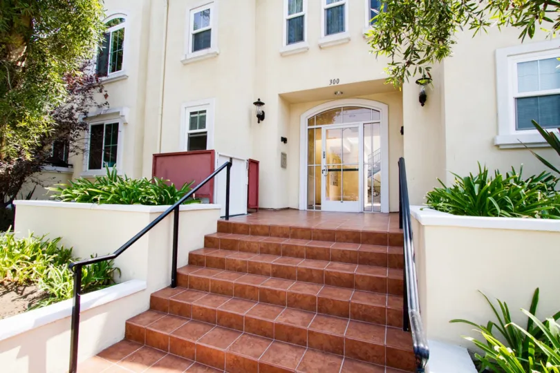 The stairs up to 300 E Providencia Ave in Burbank California