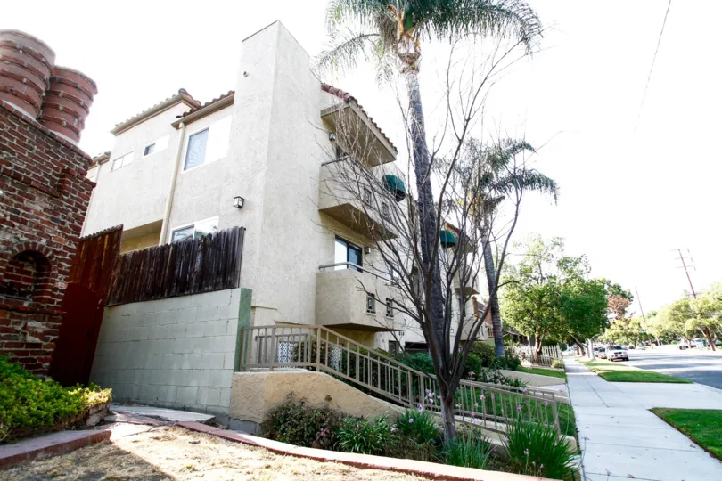 The balconies seen at 319 N Hollywood Way in Burbank California