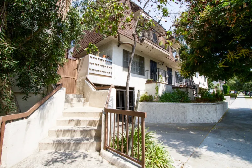 The stairs up to 429 E Providencia Ave in Burbank California