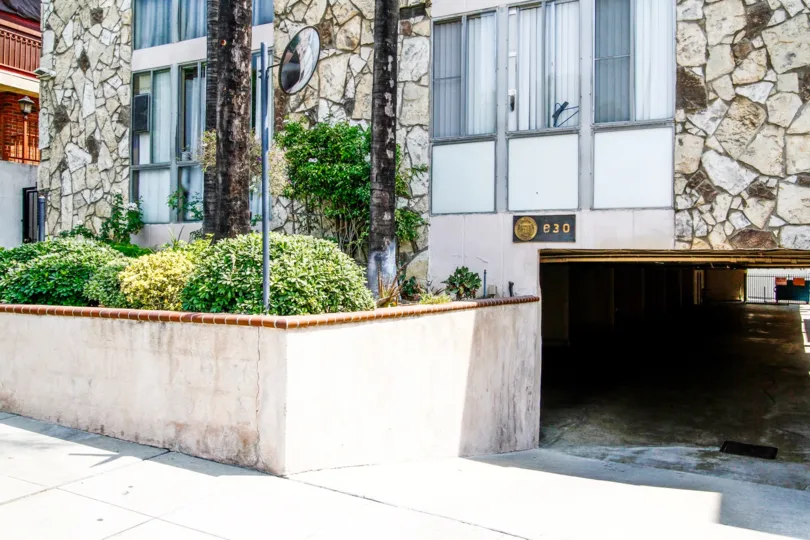 The parking at 630 E Orange Grove Ave