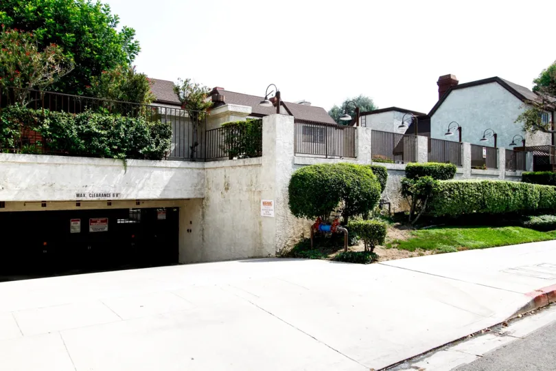 The parking for Bethany Woods South in Burbank California
