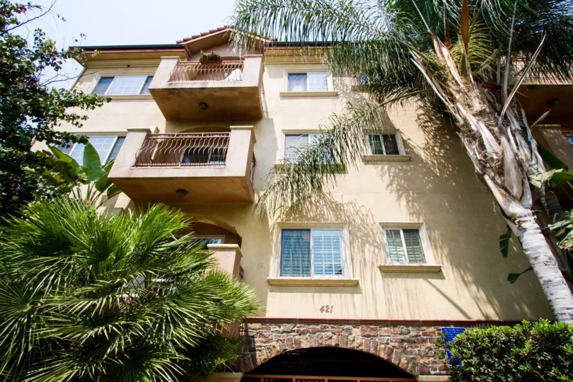 The balconies at the Burbank View in Burbank California