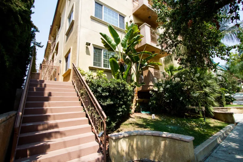 The landscaping around Burbank View