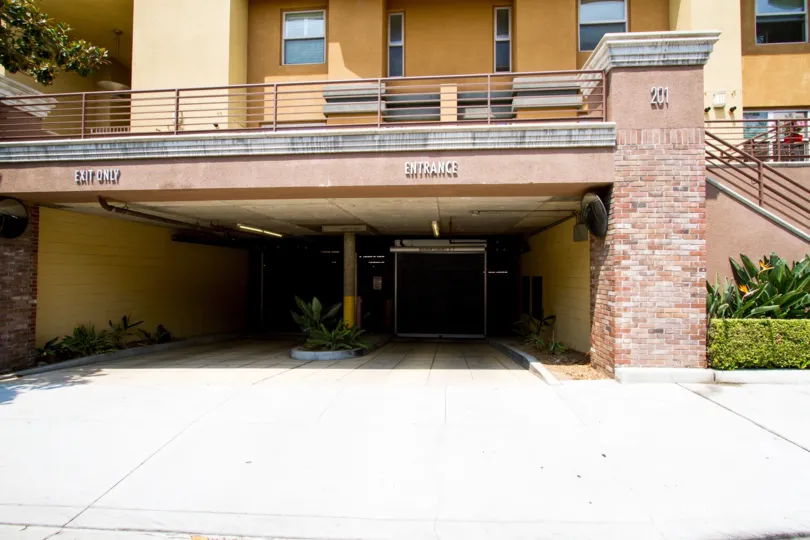The parking for Burbank Village Walk