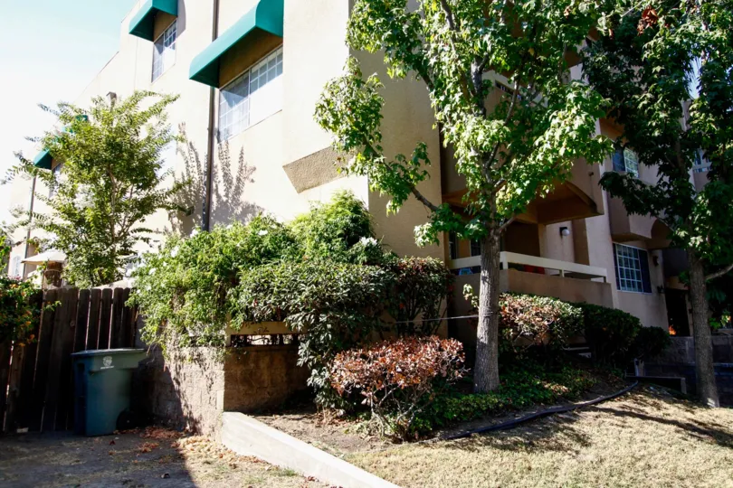 The landscaping around Casa Eva II