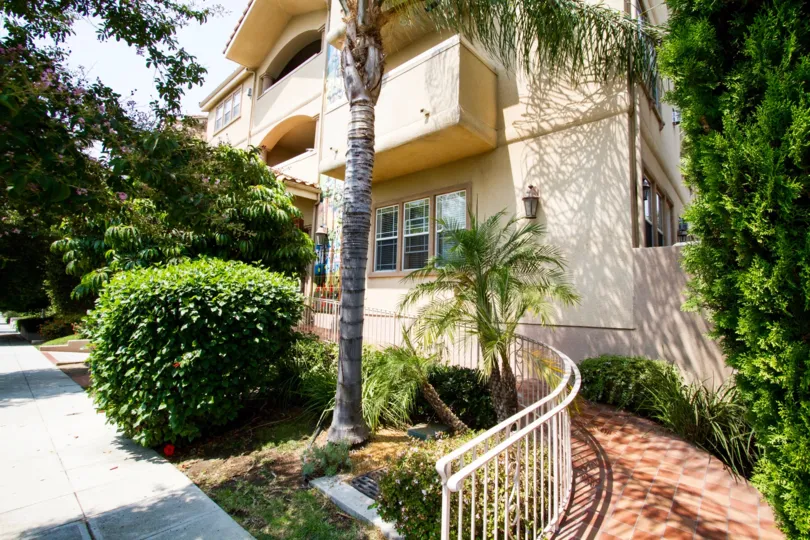 The sidewalk up to Habitat East