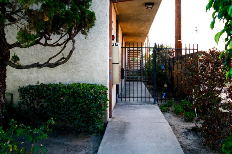 The gate for entrance into the Sunrise Manor