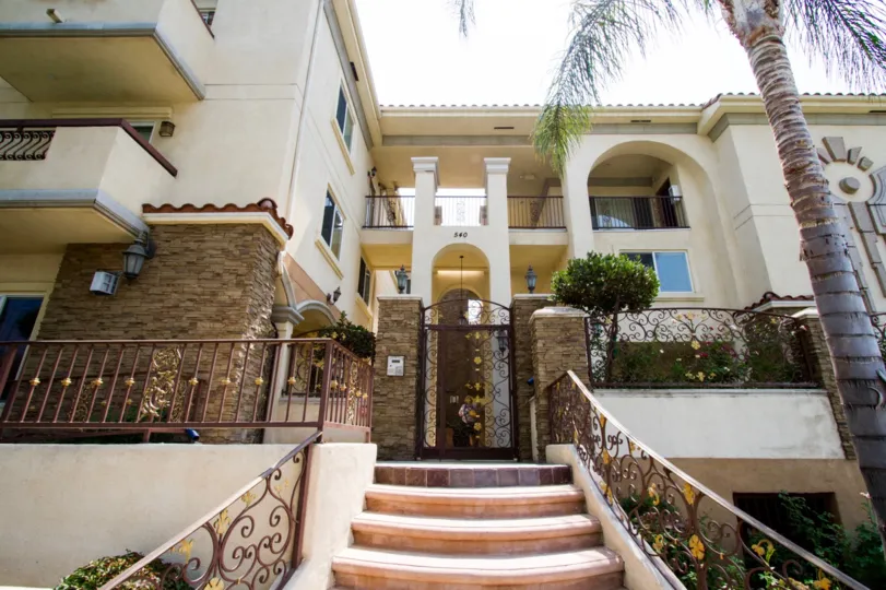 The entryway into The Angeleno Regency