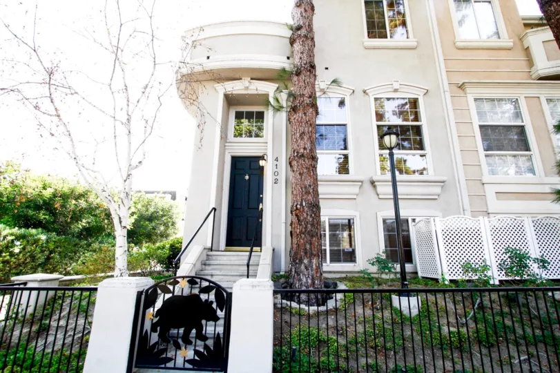 The entrance into The Brownstones