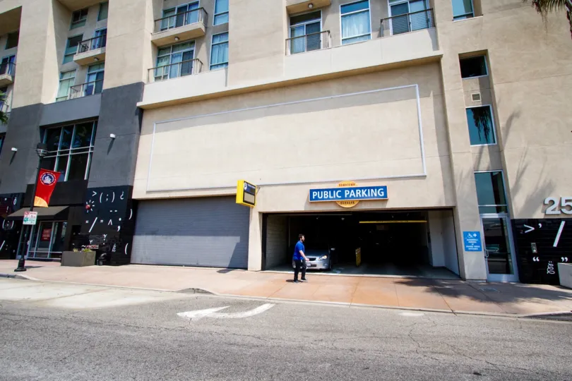 The parking at The Burbank Collection