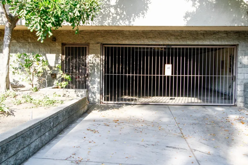 The parking for Toluca Townhomes in Burbank California