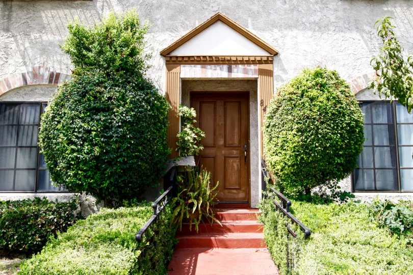 The door entering into Aetna Manor in Canoga Park California