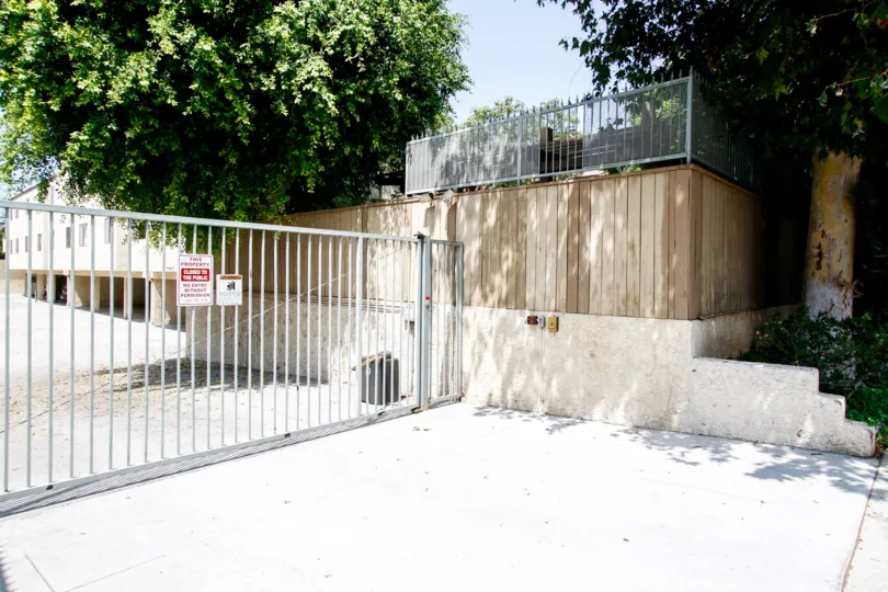 The parking area for residents of Bryant Place in Canoga Park California