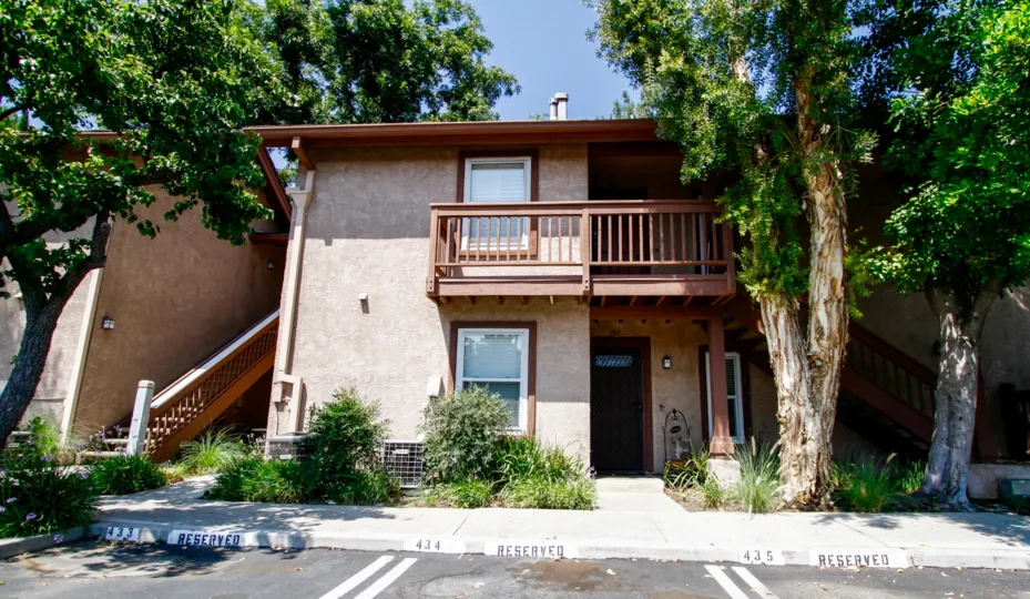 The entrance into a unit within Canoga Lakes