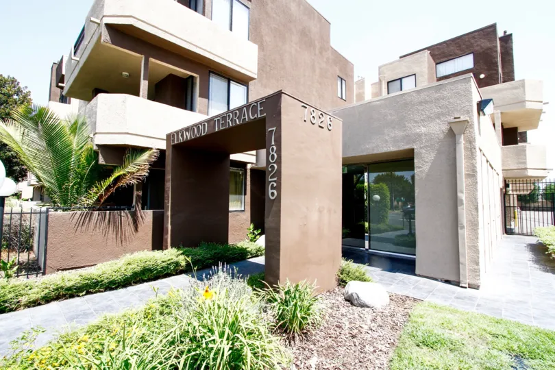 The address at the entrance of Elkwood Terrace