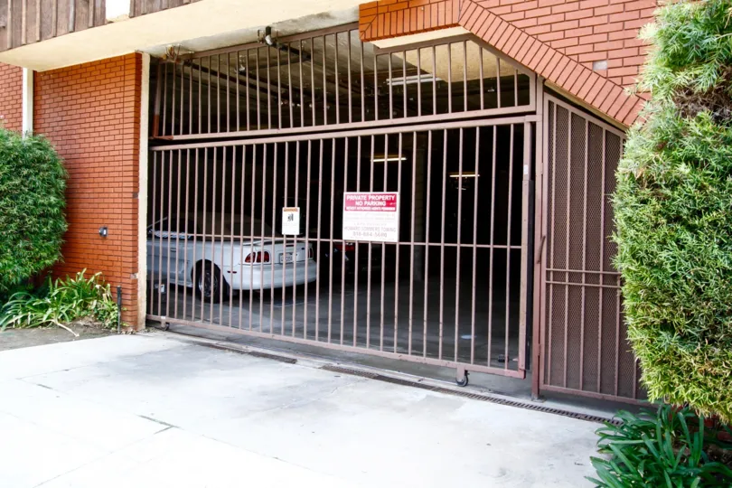 The parking for residents of the Independance House