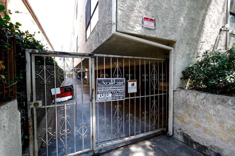 The gate into Jordan Condos
