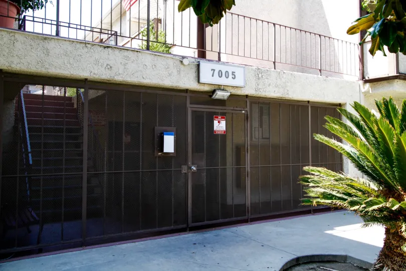 The entrance into Jordan Terrace in Canoga Park California