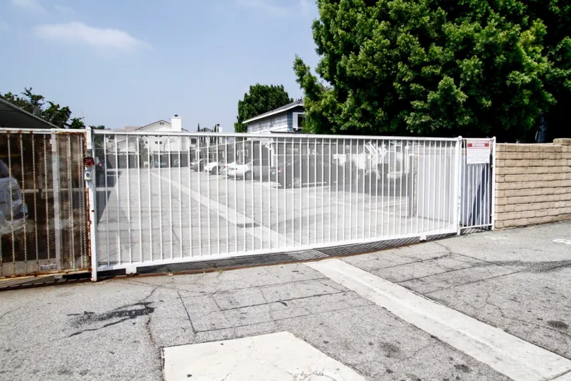 The gated entrance into Nantucket parking