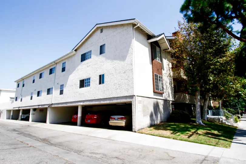 The parking for residents of the Saticoy Villas in Canoga Park California