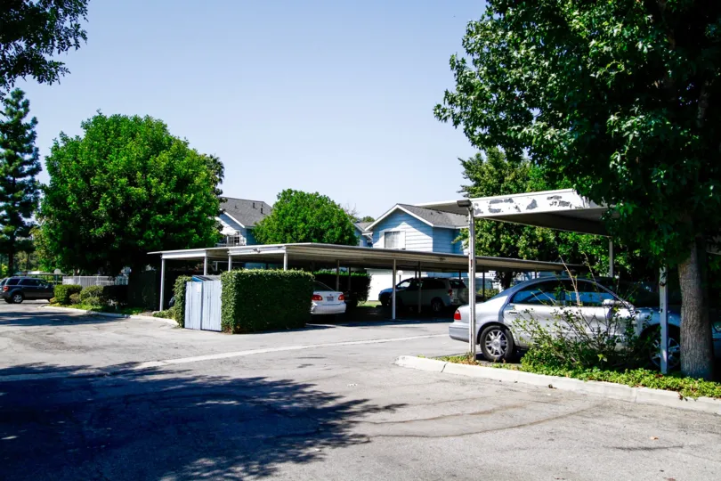 The covered parking for Shady Grove residents