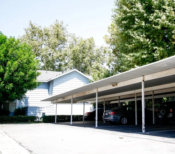 The parking at the Stratford Terrace in Canoga Park California