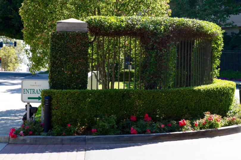 The Landscape around Park Place is meticulously tended to