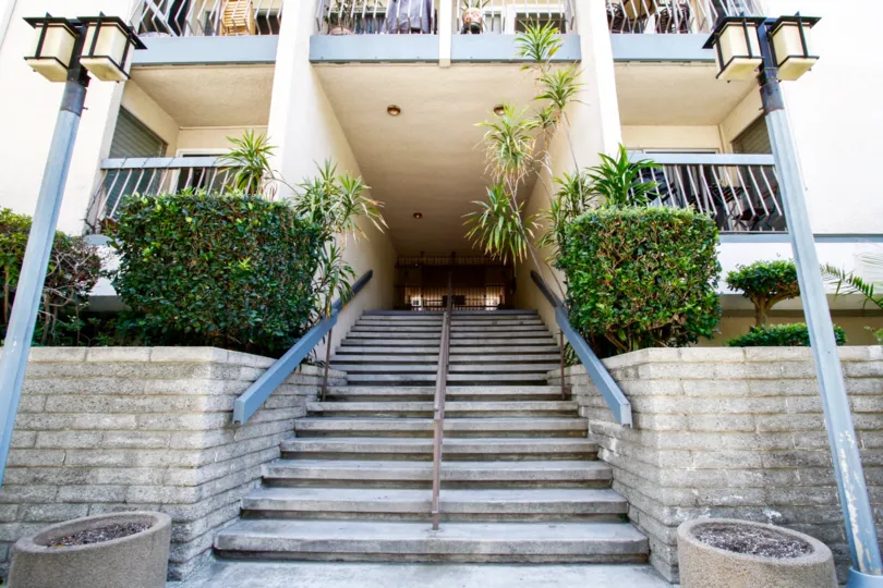 The stairs at Cambridge House in Culver City