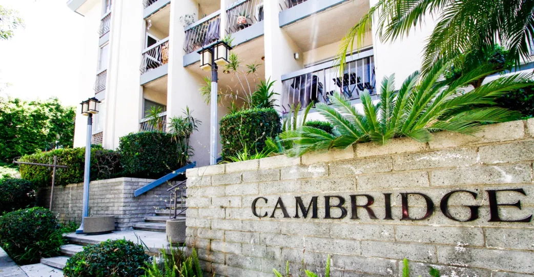 The entryway up to Cambridge House