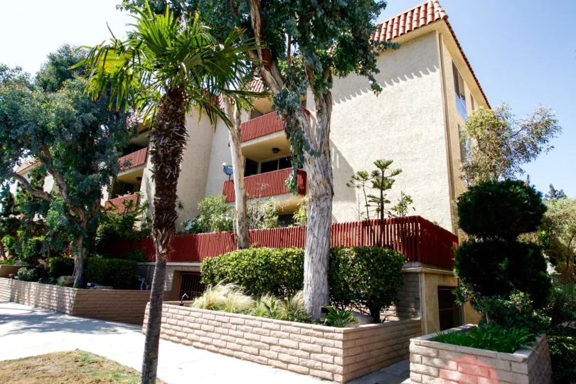The sidewalk in front of Doverwood West in Culver City