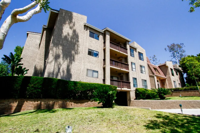 The balconies at Fox Hills View in Culver City