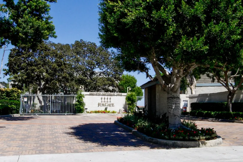 The drive into Foxgate in Culver City