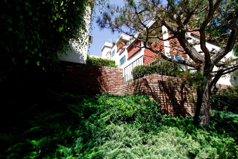 The landscaping in the French Quarter in Culver City