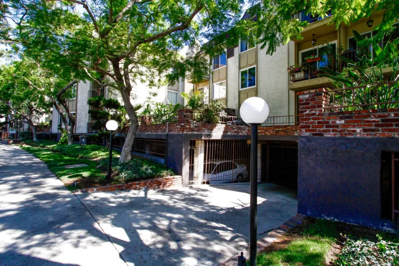 The parking at Green Valley Condominiums