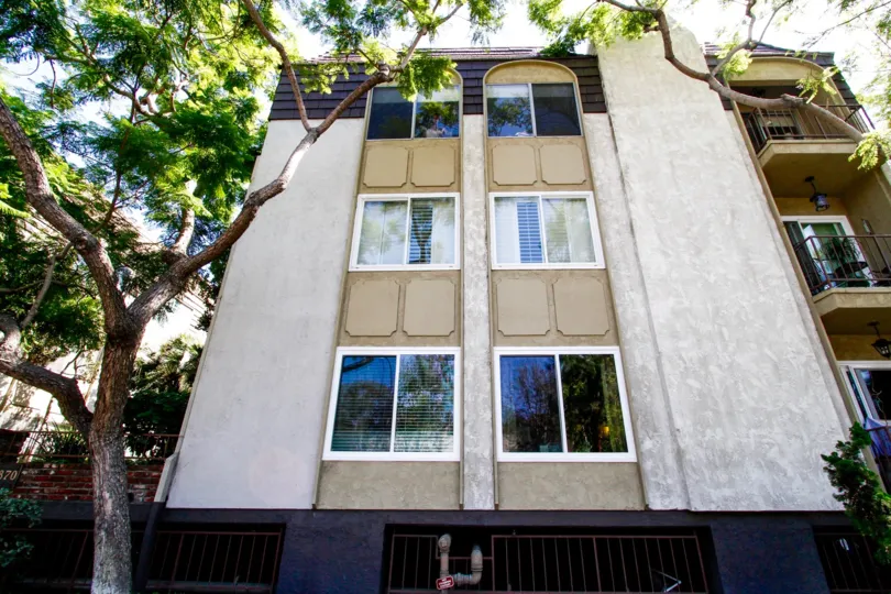 The windos in the Green Valley Condominiums in Culver City