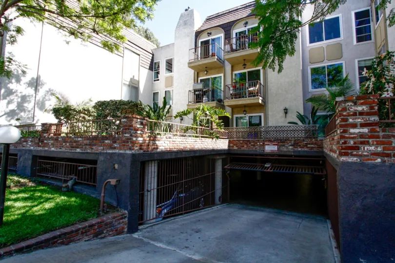 The garage at Green Valley Condominiums