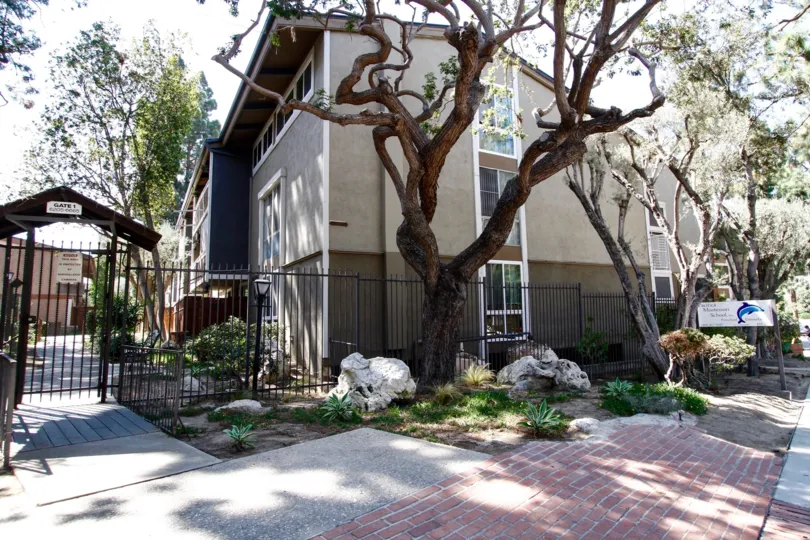 The sidewalk at Heather Village in Culver City