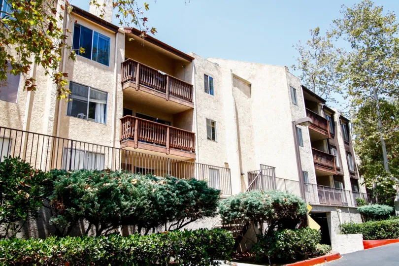 The balconies at Lakeside Village