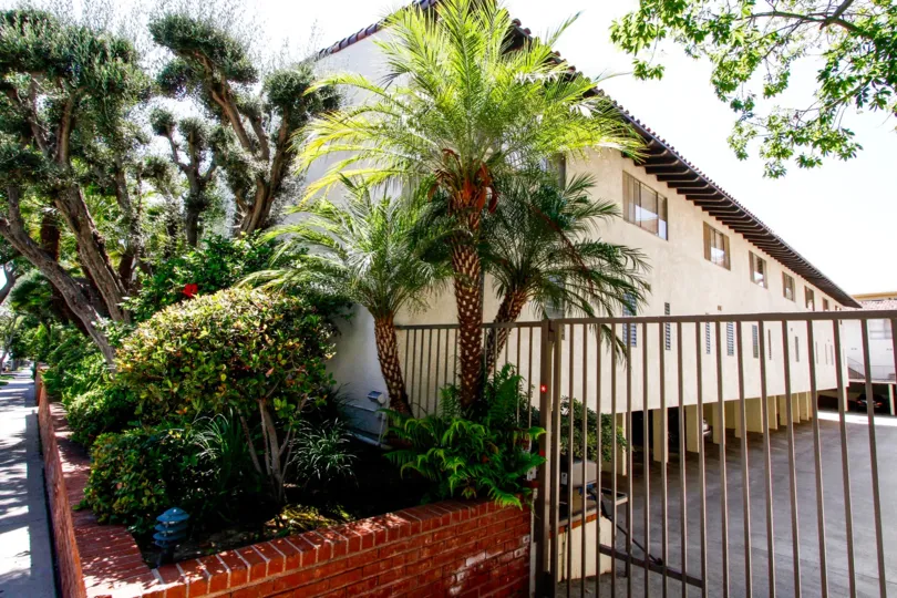 The landscaping around Los Cerros