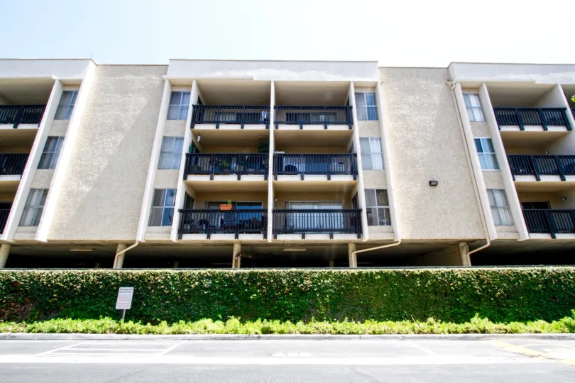 The parking spots at Raintree Condominiums in Culver City