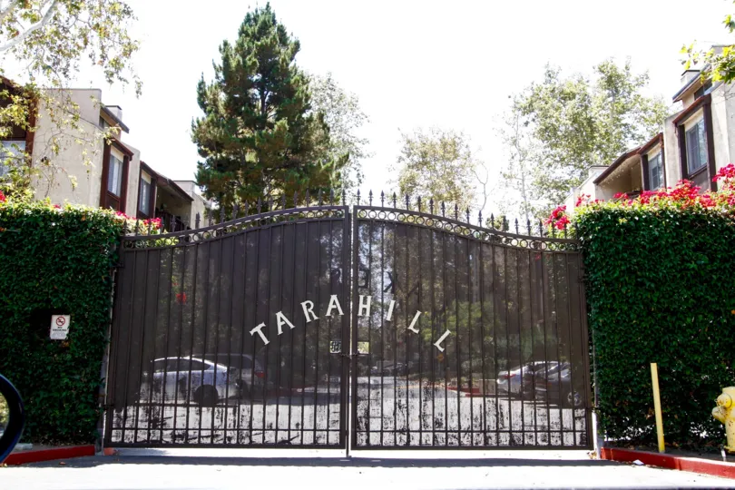 The gate into Tara Hill in Culver City