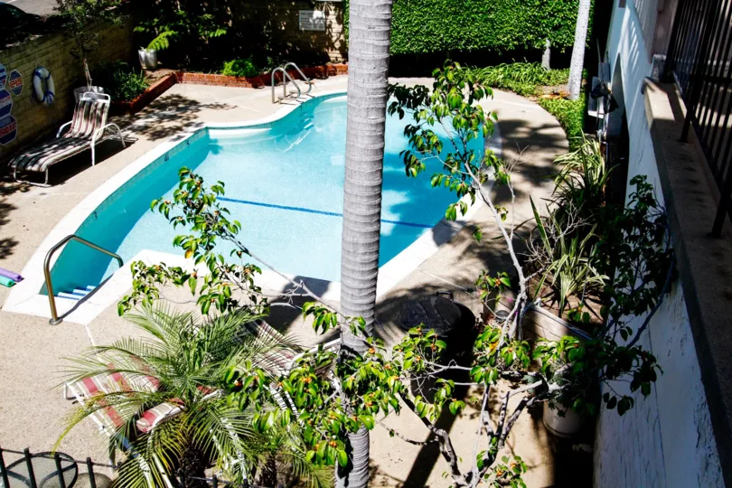 The recreation area of The Kensington in Culver City