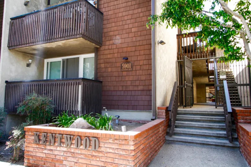 The stairs up to The Kentwood in Culver City