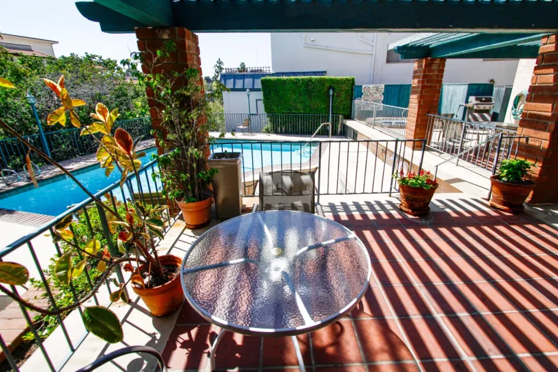 The patio at Windsor Castle in Culver City
