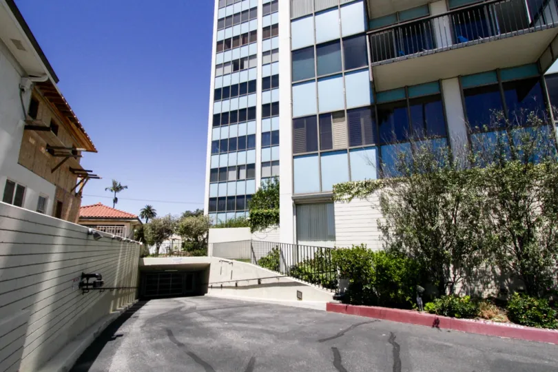 Private gated parking for the residents of Galaxy Tower